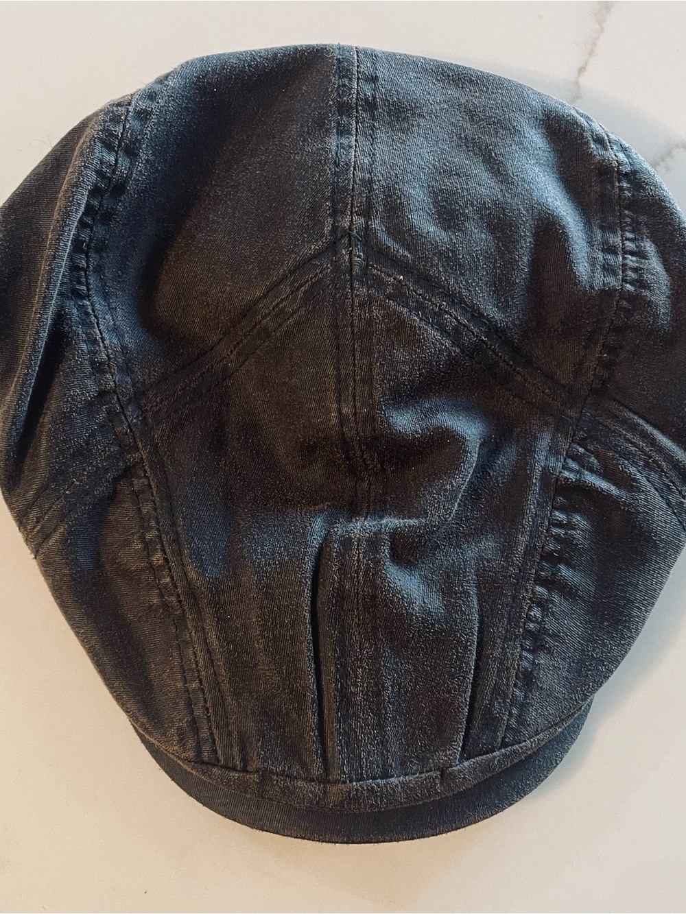 Stetson Men's Black Cotton Newsboy Cap size XL Brown